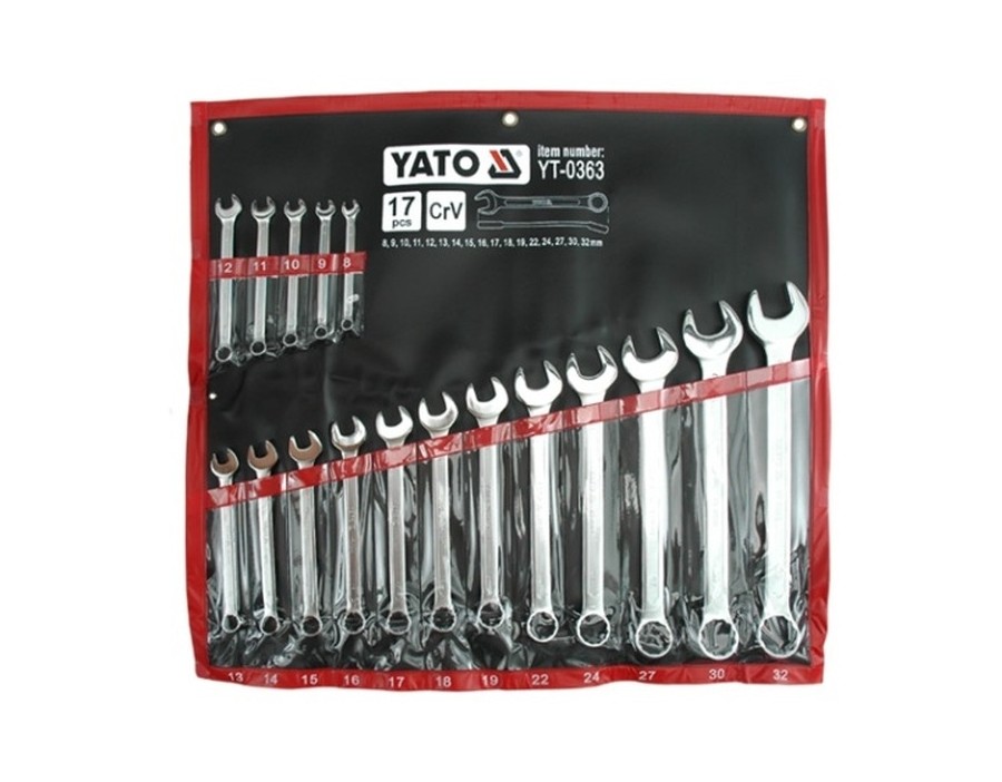 KLUCZE PASKO-OCZKOWE 8-32MM, 17 CZ