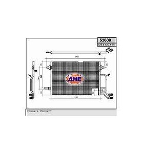 CONDENSATORE CLIMATIZZATORE AUDI