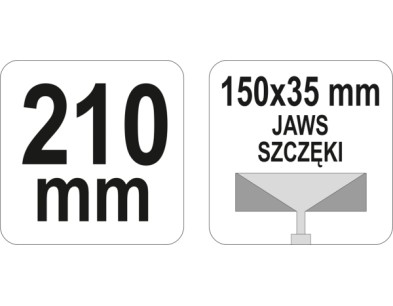 SZCZYPCE DO KSZTATOWANIA PROFILI 210 MM