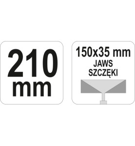 SZCZYPCE DO KSZTATOWANIA PROFILI 210 MM