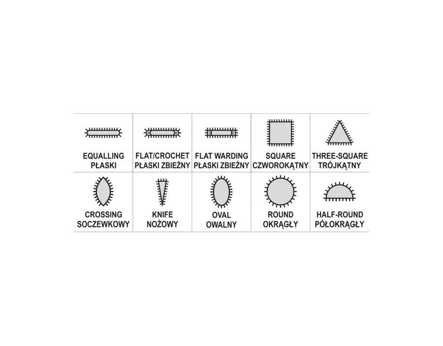 ZESTAW PILNIKW IGLAKW, 3X140X65 MM, 10 CZ