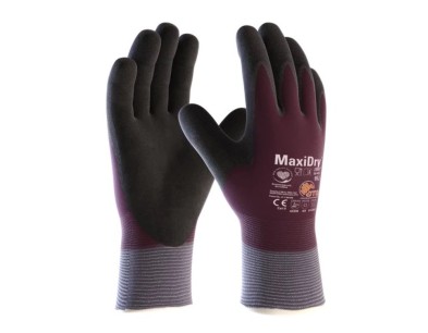 RKAWICE OCHRONNE ATG MAXIDRY ZERO ODPORNE NA DZIAANIE CIECZY  ROZM 9