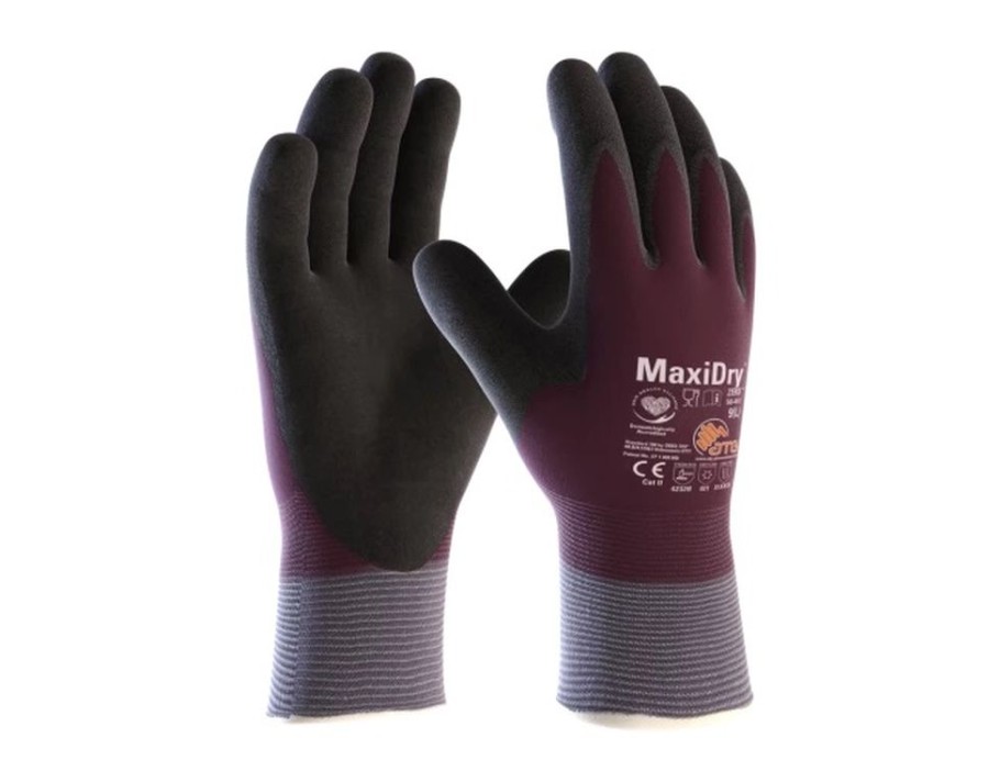 RKAWICE OCHRONNE ATG MAXIDRY ZERO ODPORNE NA DZIAANIE CIECZY  ROZM 9