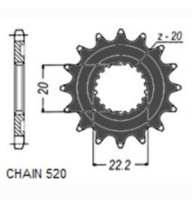 ZBATKA NAPDOWA PRZD MOTO. SUNSTAR