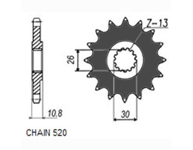 ZBATKA NAPDOWA PRZD MOTO. SUNSTAR