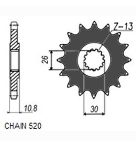ZBATKA NAPDOWA PRZD MOTO. SUNSTAR