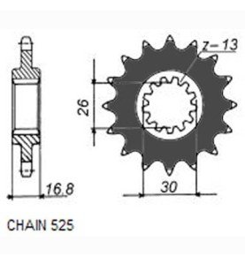 ZBATKA NAPDOWA PRZD MOTO. SUNSTAR