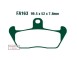 KLOCKI HAM. MOTO. GILERA NORD-WEST 350 (94-)