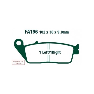 KLOCKI HAM. MOTO.  HONDA VFR 750 (90-93)/  NC 750 S (14)/  GL 1500 (F6C) (97-99)/  CBR 1000 (89-92)