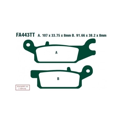 KLOCKI HAM. MOTO. YAMAHA YFM 250 R (1BT) (12-13)
