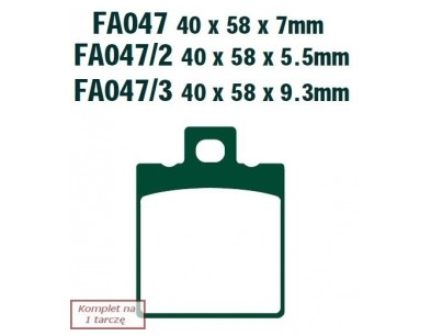 KLOCKI HAM. MOTO. KEEWAY ARN 125 (06-12)