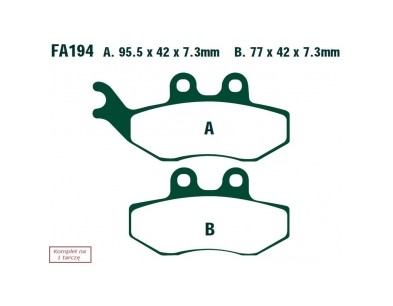 KLOCKI HAM. MOTO.  YAMAHA XT 125 X (13D2) (07) DERBI SENDA 125 R (04) APRILIA ETX 125 (99-01)