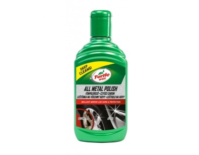 RODEK DO RENOWACJI POWIERZCHNI CHROMOWYCH ALL METAL POLISH 300ML PYN / TURTLE WAX GREEN LINE