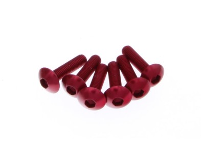 RUBA IMBUSOWA MOTO. M5X20. CZERWONA 6SZT.