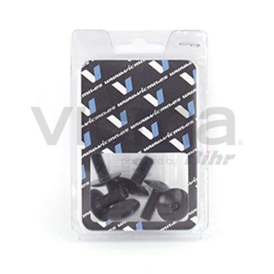 ZESTAW RUB DO OWIEWKI MOTO. M6X15 CZARNYCH 6SZT