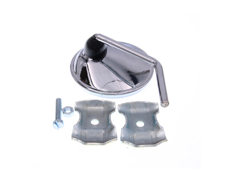 LUSTERKO MOTO. VESPA 80MM CHROMED PRAWE