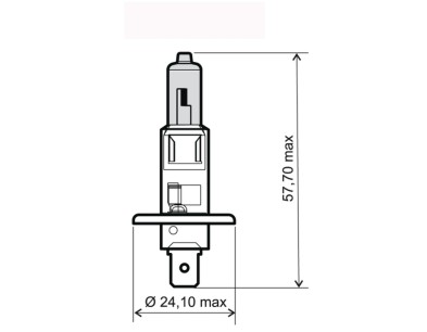 ARWKA MOTO.  H1 12V/55W NIEBIESKA