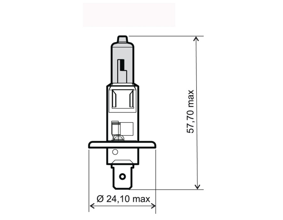 ARWKA MOTO.  H1 12V/55W NIEBIESKA