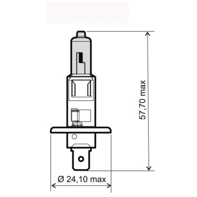 ARWKA MOTO.  H1 12V/55W NIEBIESKA