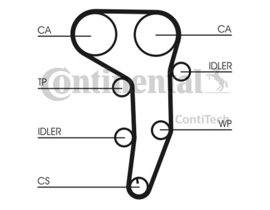 Pompa acqua + Kit cinghie dentate