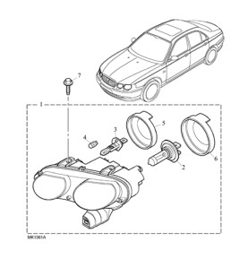 Rover 75/MG ZT Headlamp Assembly