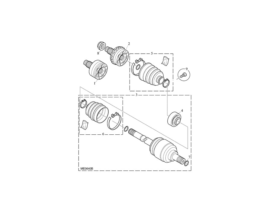 TFB000060   GIUNTO OMOCINETICO ROVER 400/45, MG ZS - Joint-constant velocity - Genuine MG Rover
