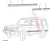 BTR510PUB   MODANATURA PARAFANGO POST SX DISCOVERY 1 (N.4 FIG.) - STRIP LH DISCOVERY 1 - GENUINE LAND ROVER