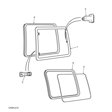 BTR9643  VETRO CRISTALLO FINESTRINO LAT POST - Glass - Quarter Window - Genuine Land Rover