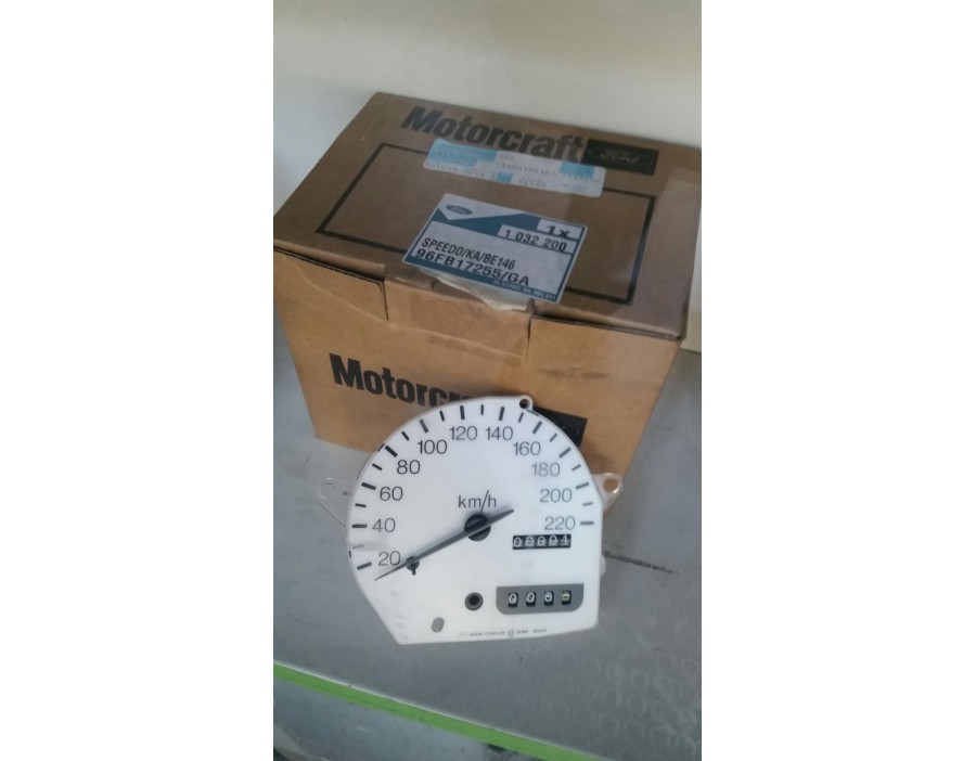 TACHIMETRO,BIANCO QUADRANTE BIANCO CON INDICATORE ARGENTO SENZA LOGO KA ( CON TACHIMETRO KMH )