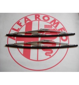 COPPIA SPAZZOLE TERGIVETRO CROMATE ALFA ROMEO ALFETTA BERLINA