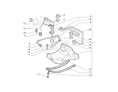 TUBO INTRODUZIONE BOCCHETTONE  CARBURANTE FIAT BRAVO - BRAVA - OE 46437540 ( N.2 FIG.)