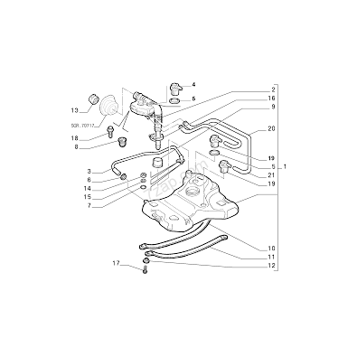 TUBO INTRODUZIONE BOCCHETTONE  CARBURANTE FIAT BRAVO - BRAVA - OE 46437540 ( N.2 FIG.)