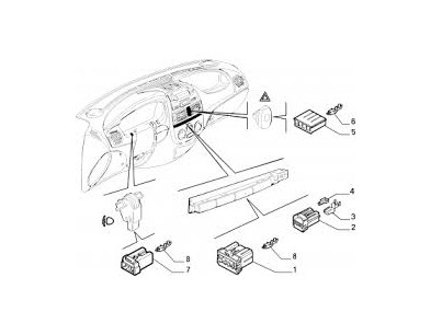 PULSANTIERA FIAT MAREA - OE 735290994 - RICAMBIO ORIGINALE