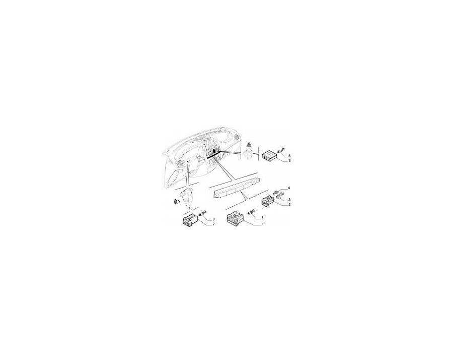 PULSANTIERA FIAT MAREA - OE 735290994 - RICAMBIO ORIGINALE
