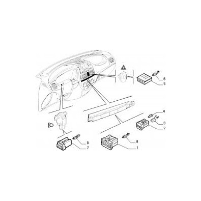 PULSANTIERA FIAT MAREA - OE 735290994 - RICAMBIO ORIGINALE