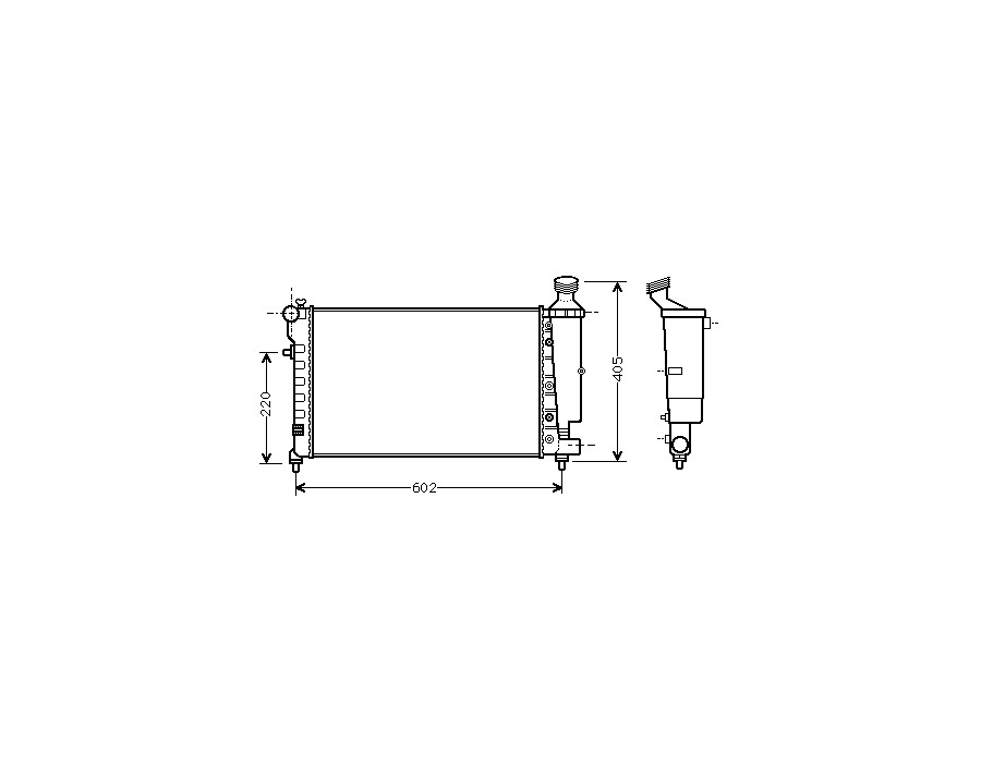 RADIATORE RAFFREDDAMENTO CITROEN SAXO BZ - OE 1330A8