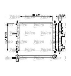 RADIATORE RAFFREDDAMENTO FIAT BRAVO BRAVA MAREA MULTIPLA BZ OE 46754746

MOTORI  182A4000 - 182A6000 - 182B6000 - 185A3000