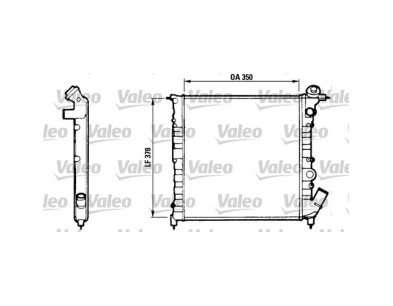 RADIATORE RAFFREDDAMENTO VALEO RENAULT CLIO 90-98 1.0 - 1.1 - TA511 - cooling radiator Clio 90-98