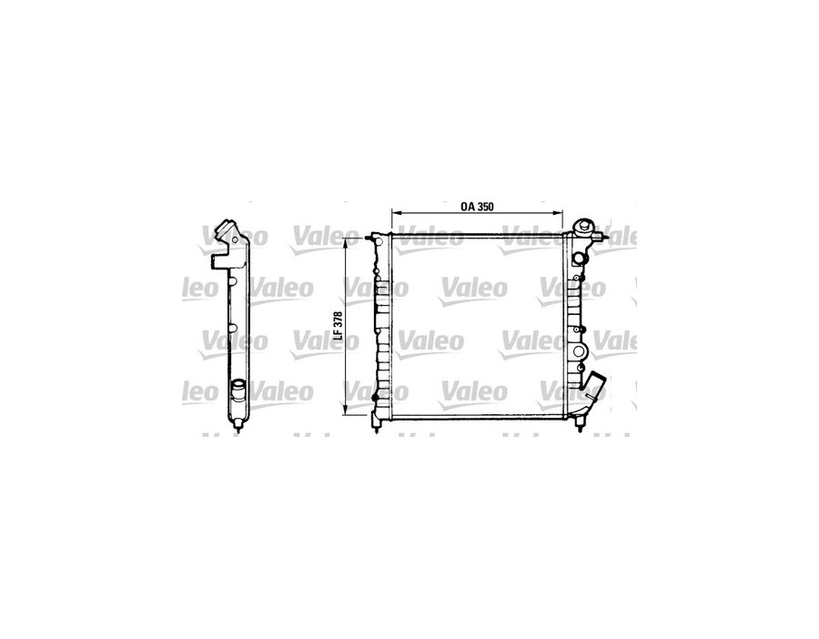 RADIATORE RAFFREDDAMENTO VALEO RENAULT CLIO 90-98 1.0 - 1.1 - TA511 - cooling radiator Clio 90-98