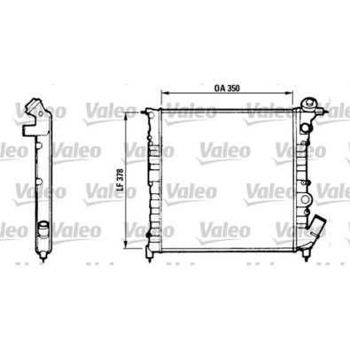 RADIATORE RAFFREDDAMENTO VALEO RENAULT CLIO 90-98 1.0 - 1.1 - TA511 - cooling radiator Clio 90-98