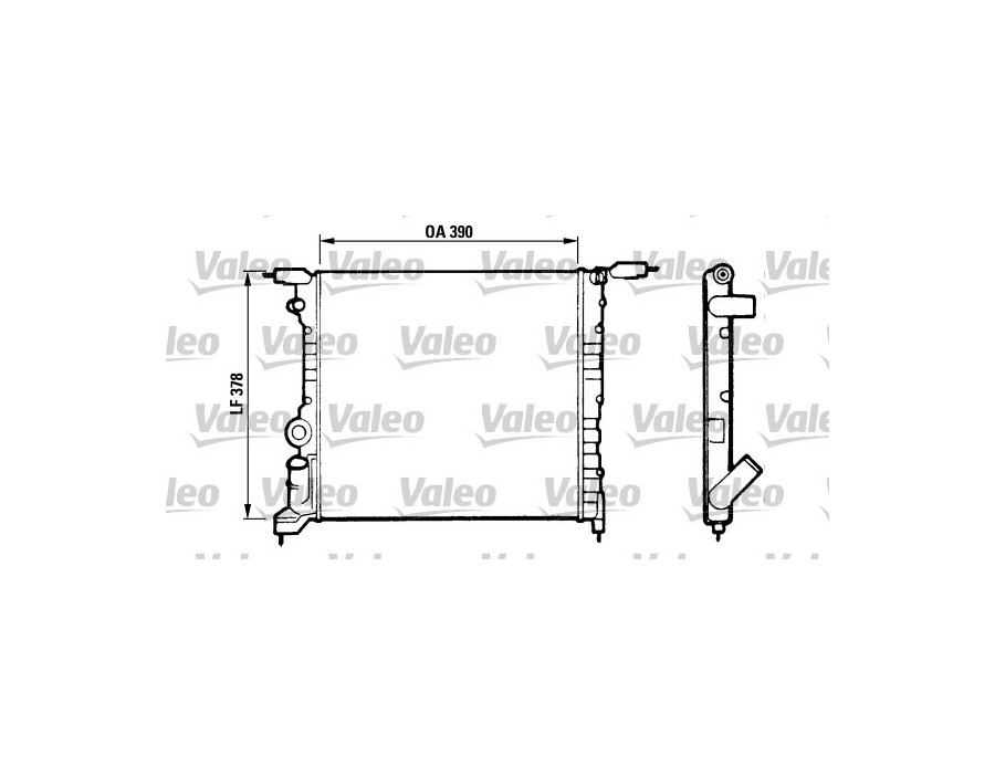RADIATORE RAFFREDDAMENTO VALEO RENAULT CLIO 90-98 1.2 - 1.4 - OE 7701034770