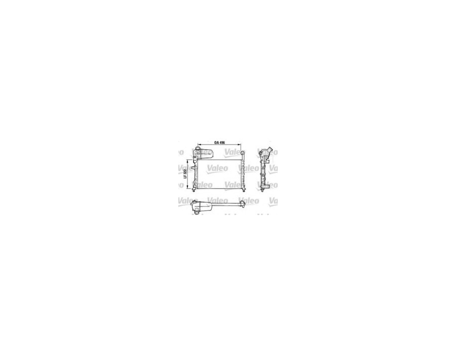 RADIATORE RAFFREDDAMENTO VALEO FIAT TIPO 1.4 - 1.6 - VALEO TA562 - 811070