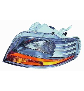 FARO PROIETTORE SX H4 PARABOLA GRIGIA CHEVROLET GM KALOS 02-08 - OE 96540151 - RICAMBIO ORIGINALE
