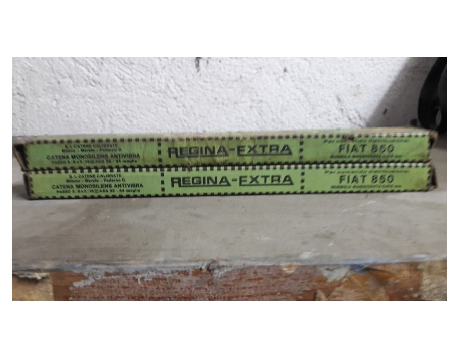 CATENA DISTRIBUZIONE FIAT 850 ORIGINALE REGINA EXTRA - MAGGIORATA  44 MAGLIE - PASS 3/8X3/16- ASA 35