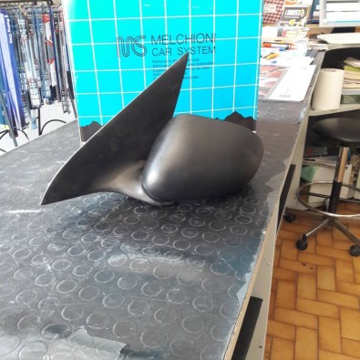 SPECCHIO SINISTRO  MECCANICO NERO FIAT BRAVO 95-02  - BLACK MECHANICAL LEFT MIRROR FIAT BRAVO 95-02
