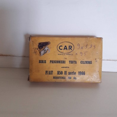 KIT SERIE PRIGIONIERI BULLONI TESTATA FIAT 850 II SERIE - KIT SERIES PRISONERS BOLTS TESTED FIAT 850 II SERIES -