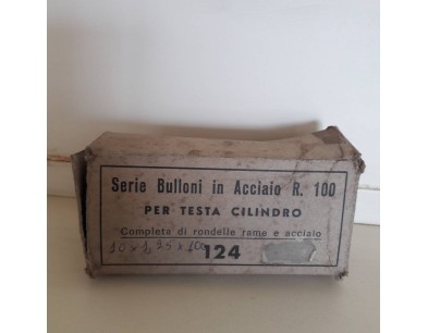 KIT SERIE PRIGIONIERI BULLONI TESTATA FIAT 124 - KIT SERIES PRISONERS BOLTS TESTED FIAT 124