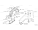 63820-BU000 Guarnizione parafango Nissan - ricambio orignale - 63820-BU000 Nissan mudguard seal - original spare part -