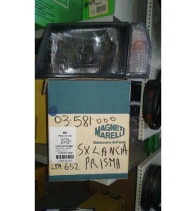 Faro fanale proiettore ant sx Lancia Prisma 85-86 - Marelli LPA652 - OE 82410799 - Left headlight Lancia Prisma 85-86