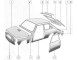 5958161 Rivestimento Pannello post Fiat 127 Diesel II serie - Originale Fiat - Rear panel Fiat 127 diesel MK2 - Genuine Fiat